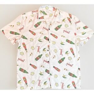 Asos Design Hot Sauce Salsa Bottle Shirt Mens Medium Fun Casual Design